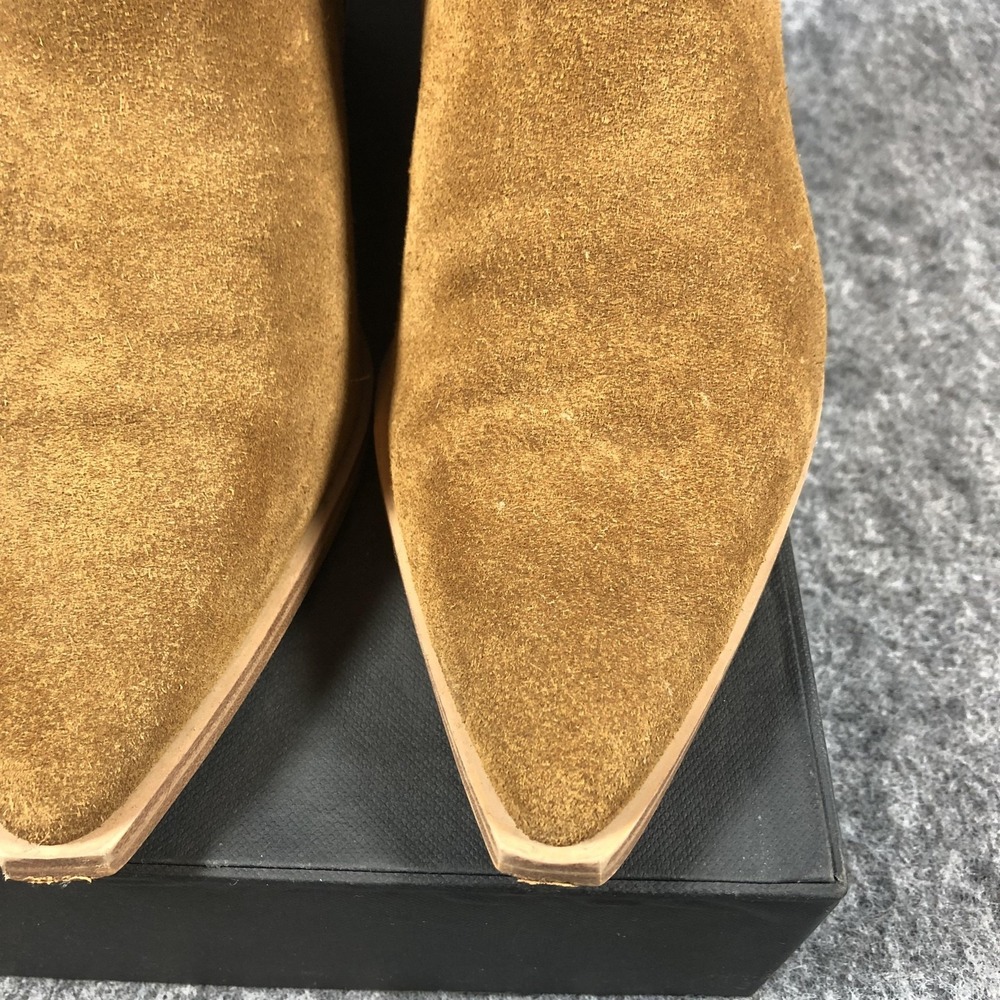 Marc Fisher LTD Chelsea Ankle Boots Womens 7.5 M Brown Suede Block Heel - Picture 6 of 16